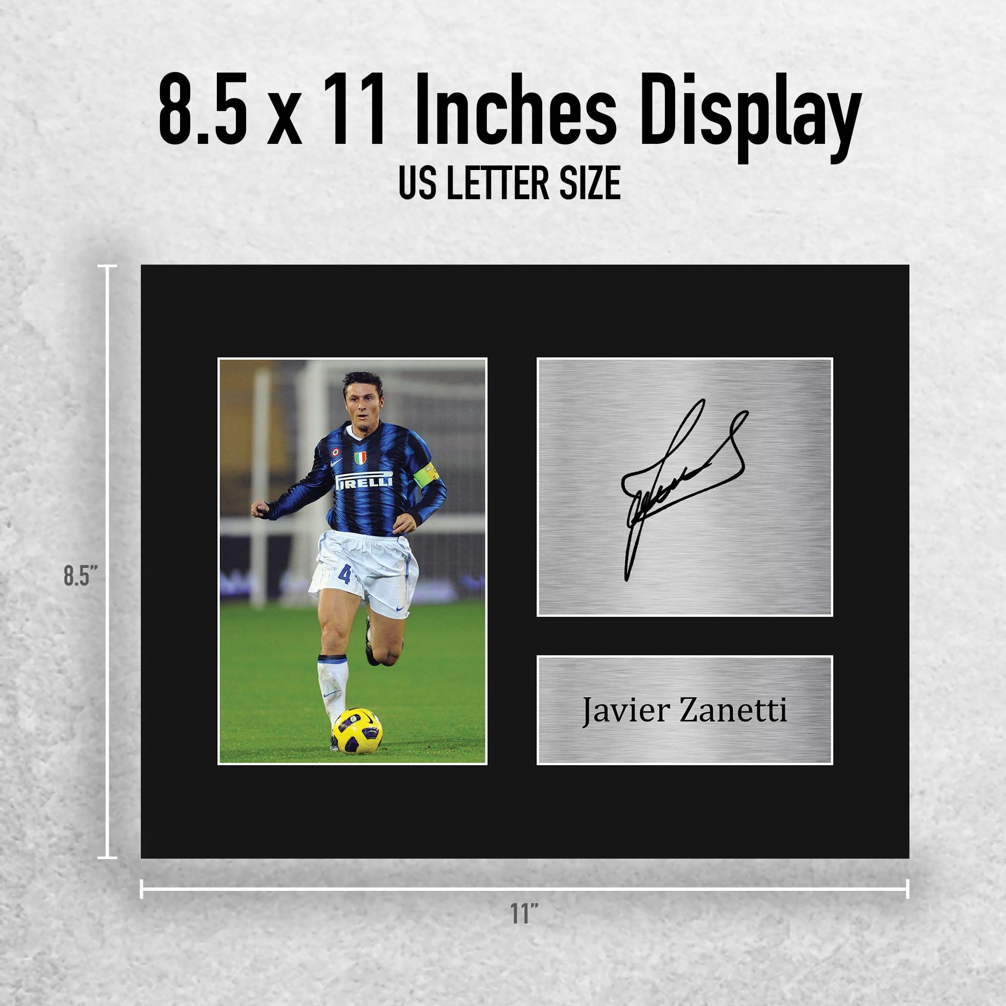 Amazon.com: HWC Trading Javier Zanetti Inter Milan Gifts Printed